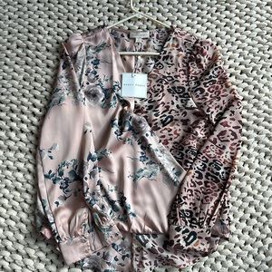 VICI COLLECTION MIXED PRINT BLOUSE [S]